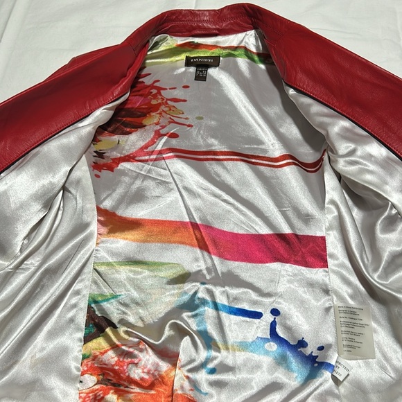 Leather fitted blazer - Picture 7 of 7